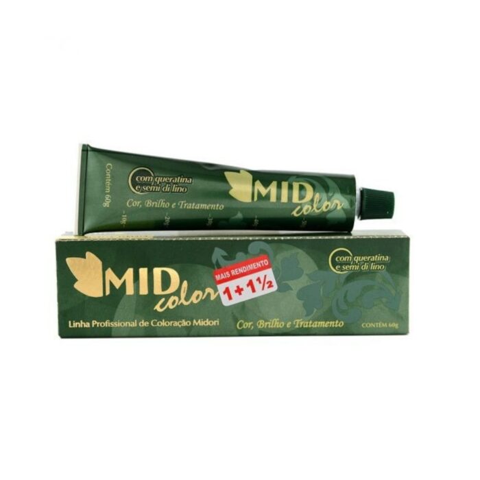 Coloração Mid Color Mix Perola Midori 60gr Profissional Tinta de cabelo tintura